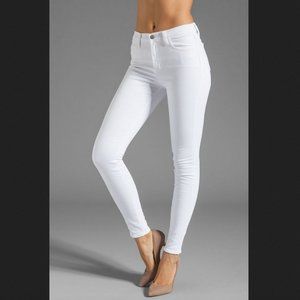 J Brand Maria High Rise White Skinny Jeans Sz 28